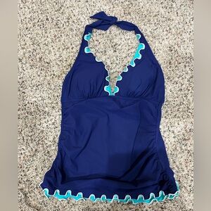 Halter tankini swim top